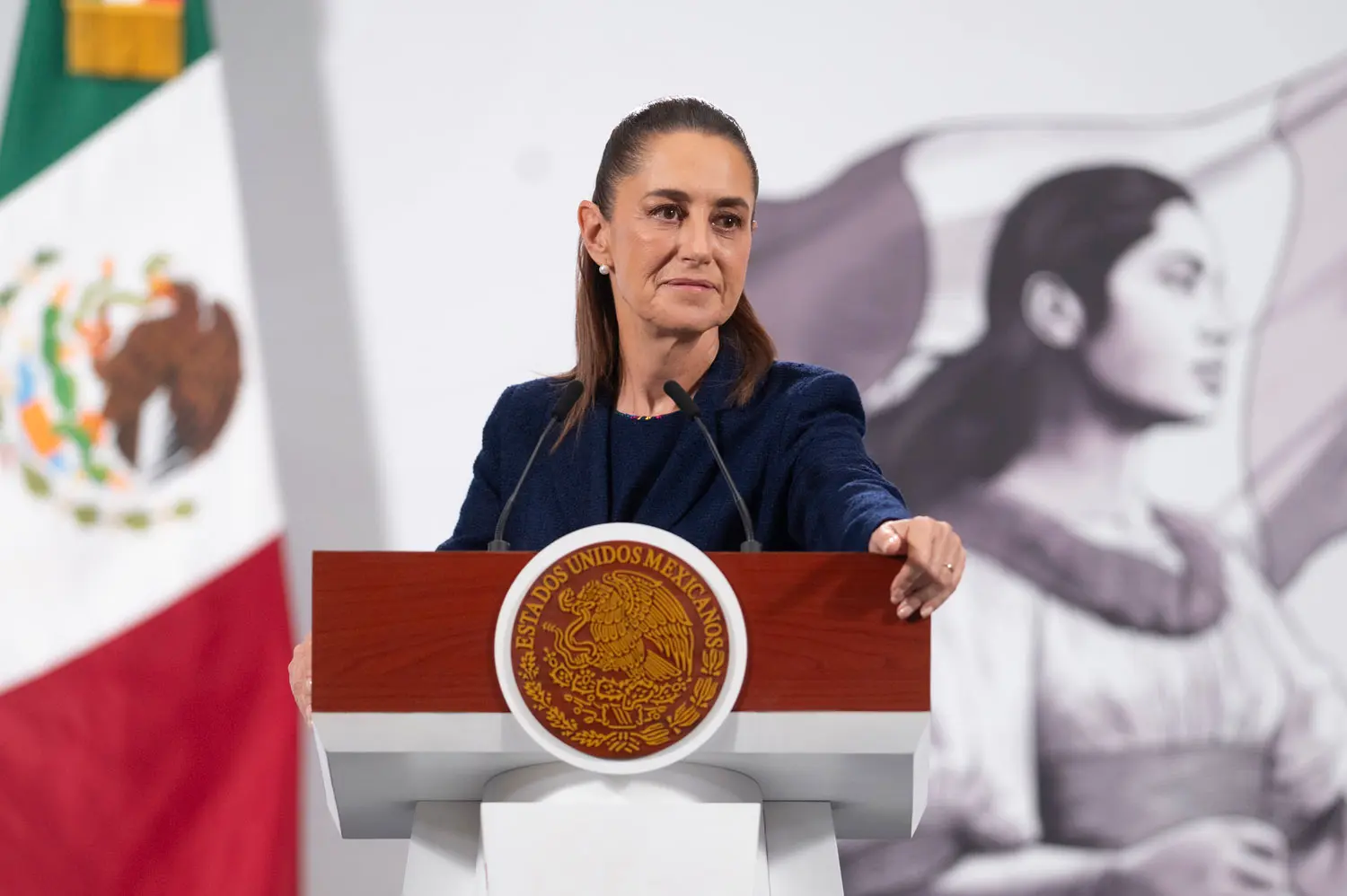 President Claudia Sheinbaum rejected the data released by the Department of Homeland Security, which claimed that 1.6 million migrants had “voluntarily left” the country since Donald Trump took office. Photo: Government of Mexico. Photo: Government of Mexico.