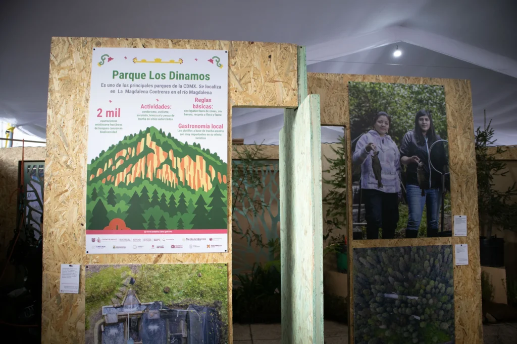 Part of the Open-Air Museum exhibition at the Corn Fair. Mexico City, September 28, 2025. Hans Leguízamo / MxPA.