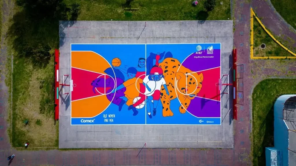 Intervention by Youko at San Francisco Park in Coacalco, State of Mexico. January 17, 2025. Youko Marian Horiuchi.Instagram.