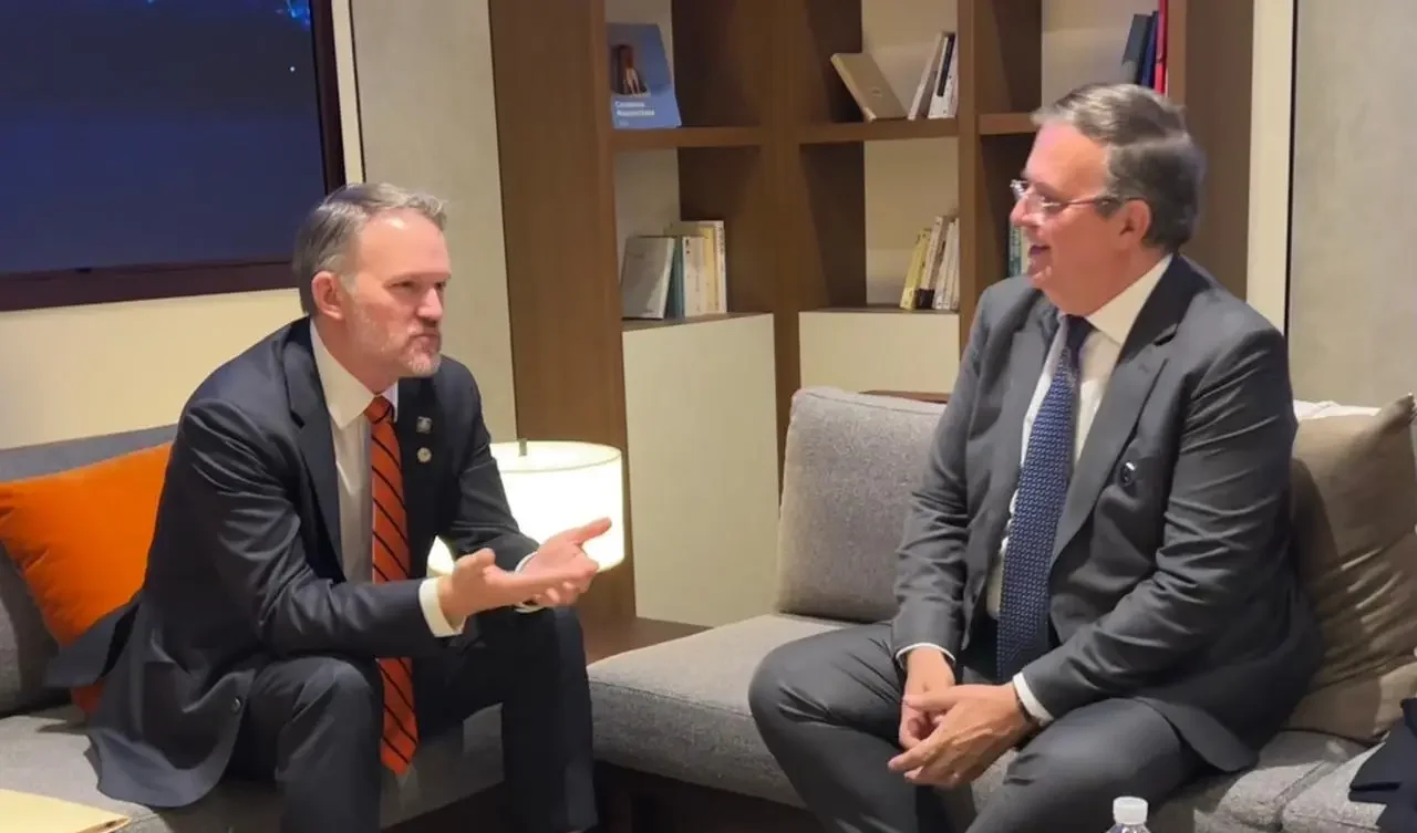 Mexico’s Minister of Economy, Marcelo Ebrard Casaubon, held a meeting on Wednesday with the U.S. Trade Representative, Ambassador Jamieson Greer. Photo: X @SE_mx