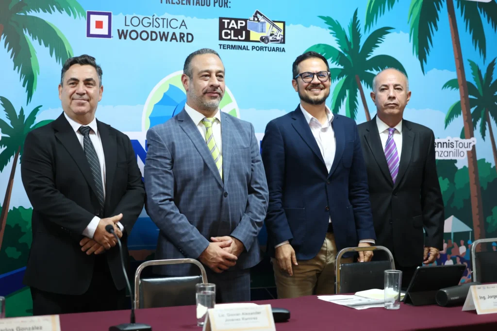 The Ministry of Tourism presented the Manzanillo Open 2025, an international tennis tournament that will strengthen the promotion of tourism and sports in Colima. Photo: Sectur