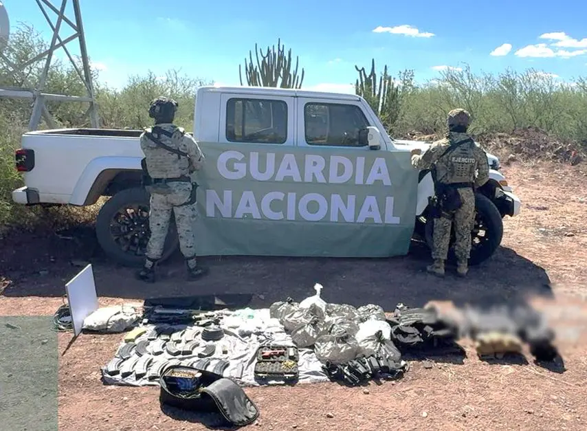The Mexican Government's Security Cabinet reports on the results obtained from Operation Northern Border on October 17, 18, and 19, 2025. Photo: Government of Mexico