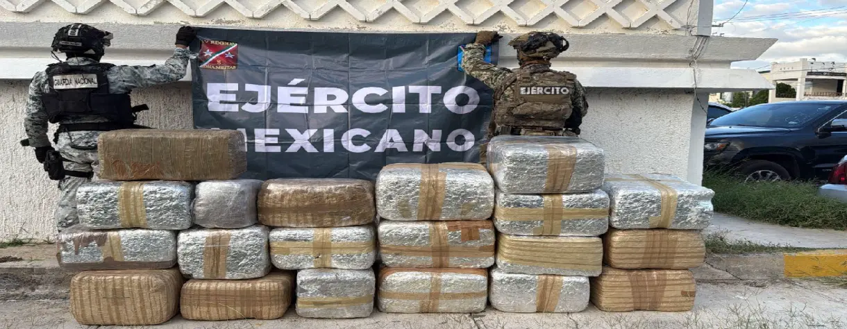 The Mexican Government's Security Cabinet reports on the results obtained from Operation Northern Border on October 14, 2025. Photo: Government of Mexico.