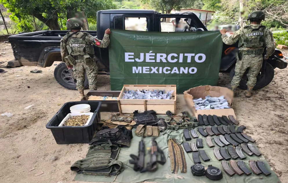 The Mexican Government's Security Cabinet reports on the results of Operation Northern Border on October 15, 2025. Photo: Government of Mexico.