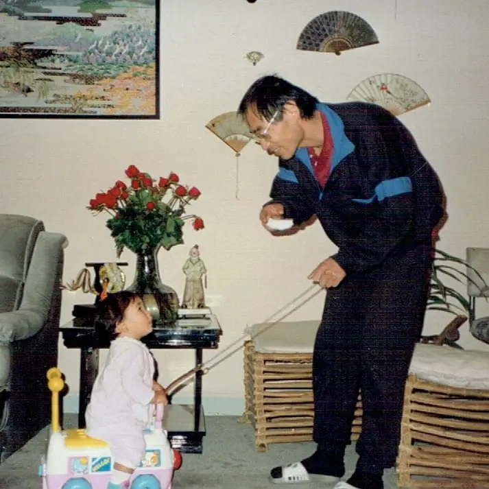 Youko Marian and her father, June 16, 2019. Instagram.