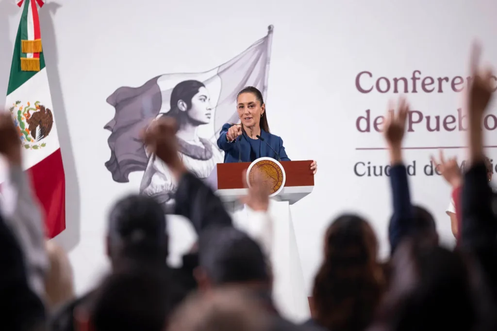 Morning Presidential Press Conference. Wednesday, October 1, 2025. Photo: Government of Mexico.