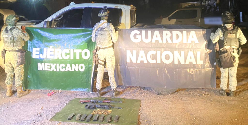 The Mexican Government's Security Cabinet reports on the results obtained from 'Operation Northern Border' on October 1, 2025. Photo: Government of Mexico.