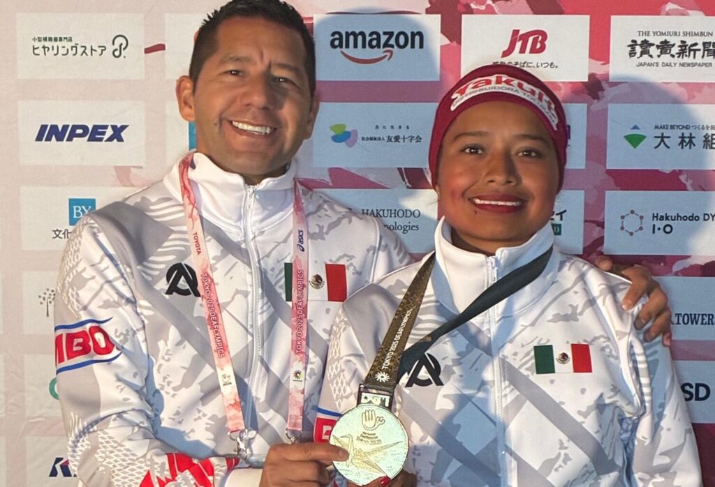The athlete from the State of Mexico gave Mexico its first gold medal of the event and confirmed her leadership in long-distance races. Photo: X @conadeoficial