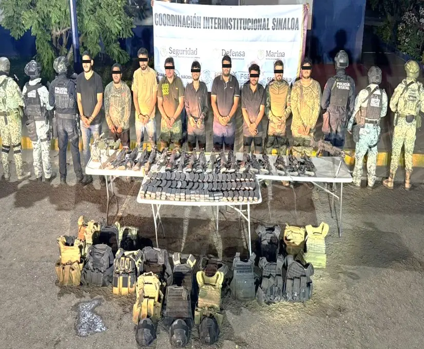 The Mexican Government's Security Cabinet reports on the results obtained from Operation Northern Border on November 14, 15, and 16, 2025. Photo: Government of Mexico