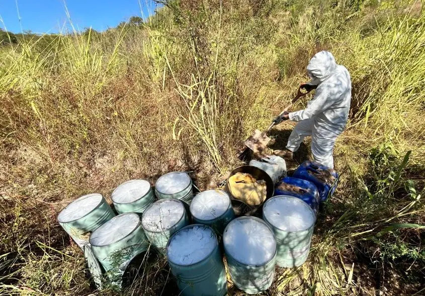 The Mexican Government's Security Cabinet reports on the results obtained from Operation Northern Border on November 19, 2025. Photo: Government of Mexico