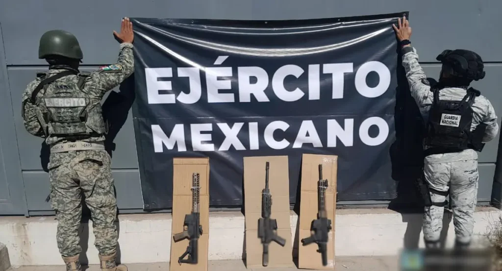 The Mexican Government's Security Cabinet reports on the results obtained from Operation Northern Border on November 3, 2025. Photo: Government of Mexico