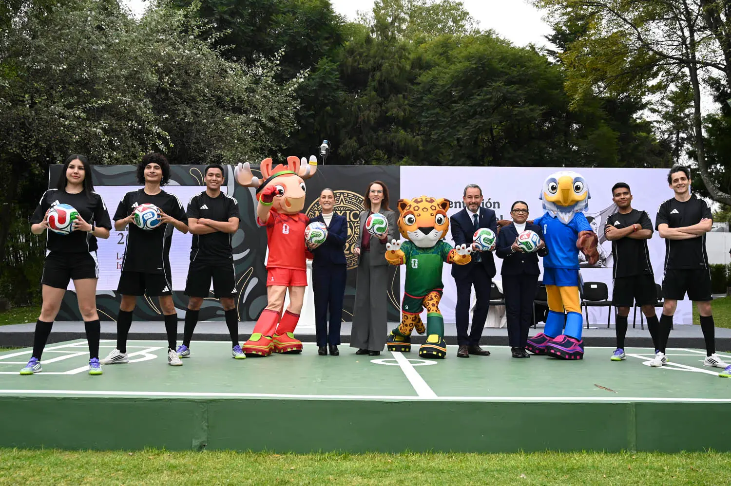 President Claudia Sheinbaum Pardo officially presented the FIFA World Cup 2026 in Mexico. Photo: Government of Mexico