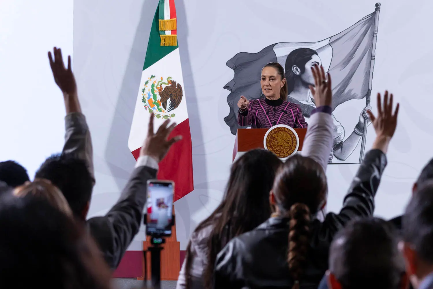Morning Presidential Press Conference. Wednesday, November 12, 2025. Photo: Government of Mexico.