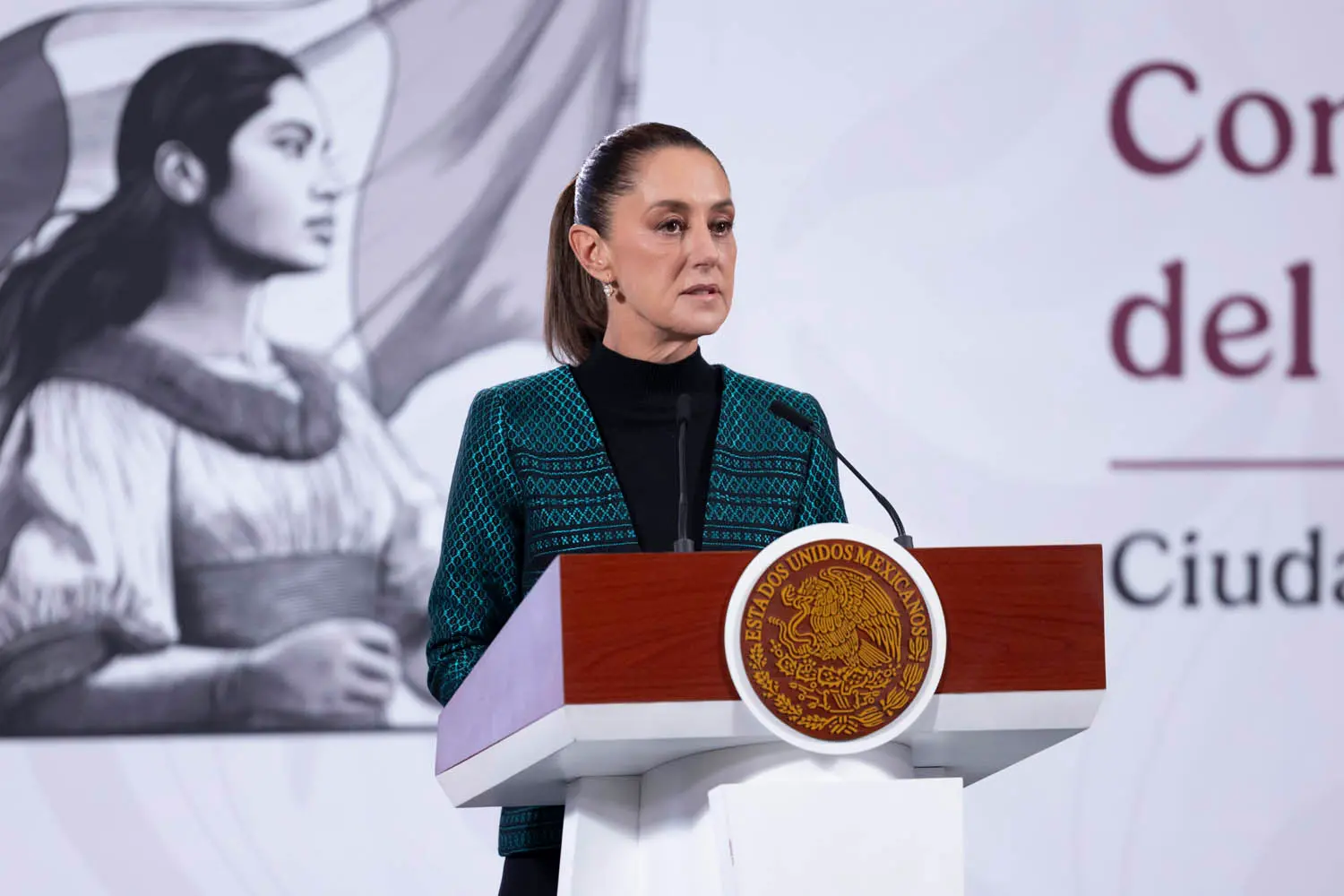 President Claudia Sheinbaum Pardo announced the creation of the Michoacán Plan for Peace and Justice. Photo: Government of Mexico
