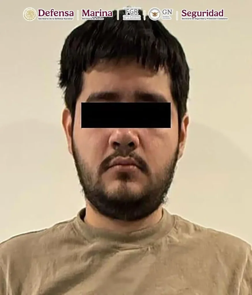 The agents arrested Gustavo “N,” leader of a criminal cell operating in the region, who faces charges filed against him by U.S. authorities for drug trafficking in Baja California: Foto: X @OHarfuch