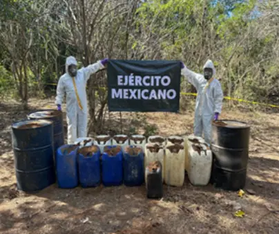 The Mexican Government's Security Cabinet reports on the results of Operation Northern Border for December 17, 2025. Photo: Government of Mexico