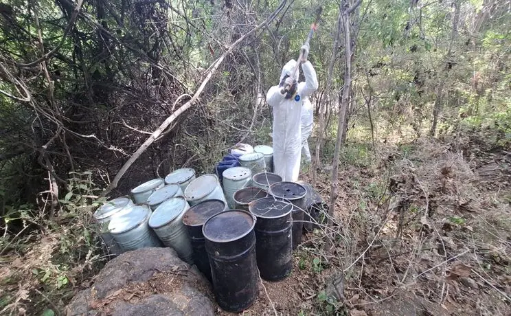 The Mexican Government's Security Cabinet reports on the results obtained from Operation Northern Border on December 3, 2025. Photo: Government of Mexico