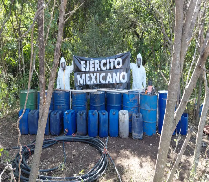 The Mexican Government's Security Cabinet reports on the results obtained from Operation Northern Border on December 9, 2025. Photo: Government of Mexico