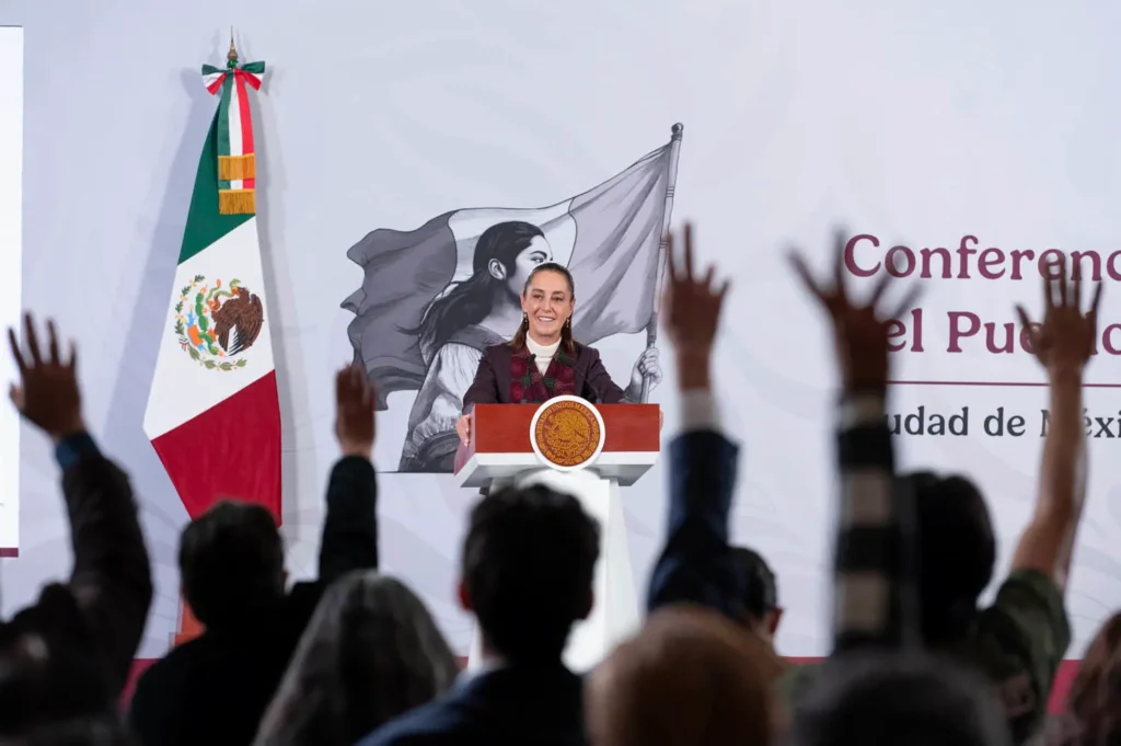 Morning Presidential Press Conference December 8, 2025. Photo: Government of Mexico