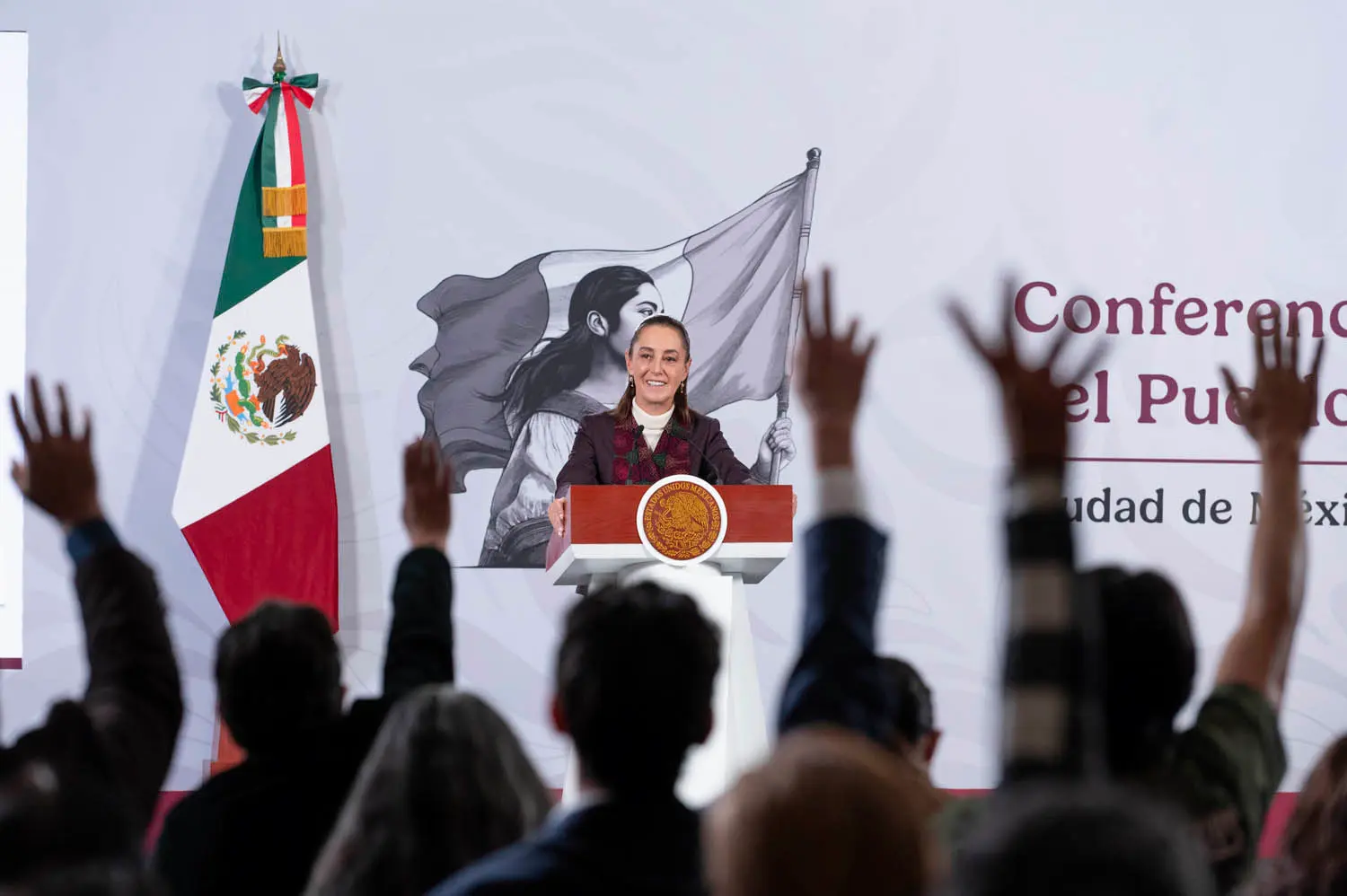 Morning Presidential Press Conference December 8, 2025. Photo: Government of Mexico