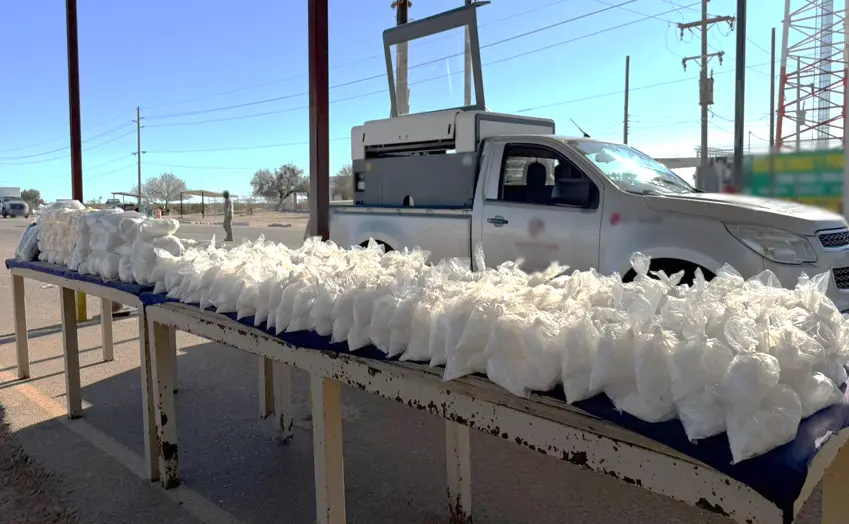 The Mexican Government's Security Cabinet reports on the results of 'Operation Northern Border' for January 14, 2026. Photo: Government of Mexico