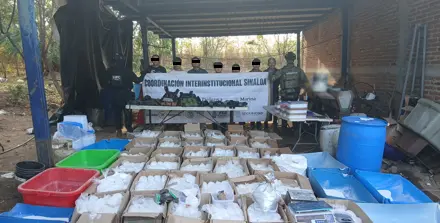 The Mexican Government's Security Cabinet reports on the results obtained from 'Operation Northern Border' for January 8, 2026. Photo: Government of Mexico