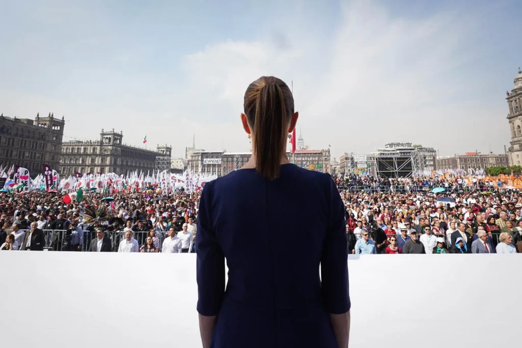 Mexican President Claudia Sheinbaum Pardo began 2026 with a 72% approval rating. Photo: Government of Mexico