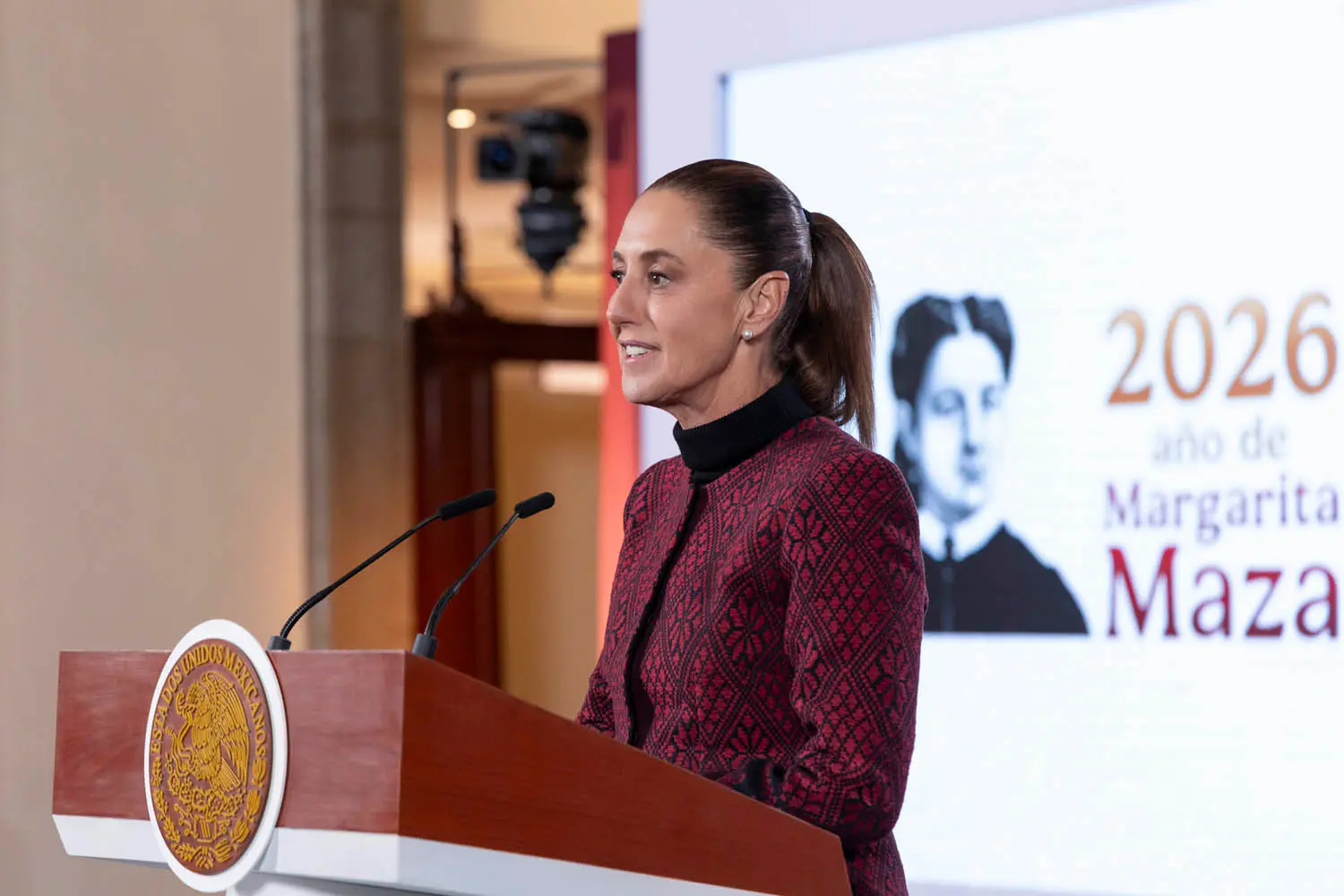 Morning Presidential Press Conference. Tuesday, January 13, 2026. Photo: Government of Mexico