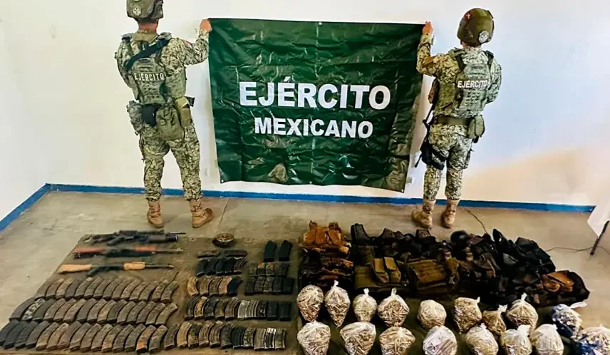 The Mexican Government’s Security Cabinet reports on the results obtained from Northern Border Operation for January 13, 2026. Photo: Government of Mexico