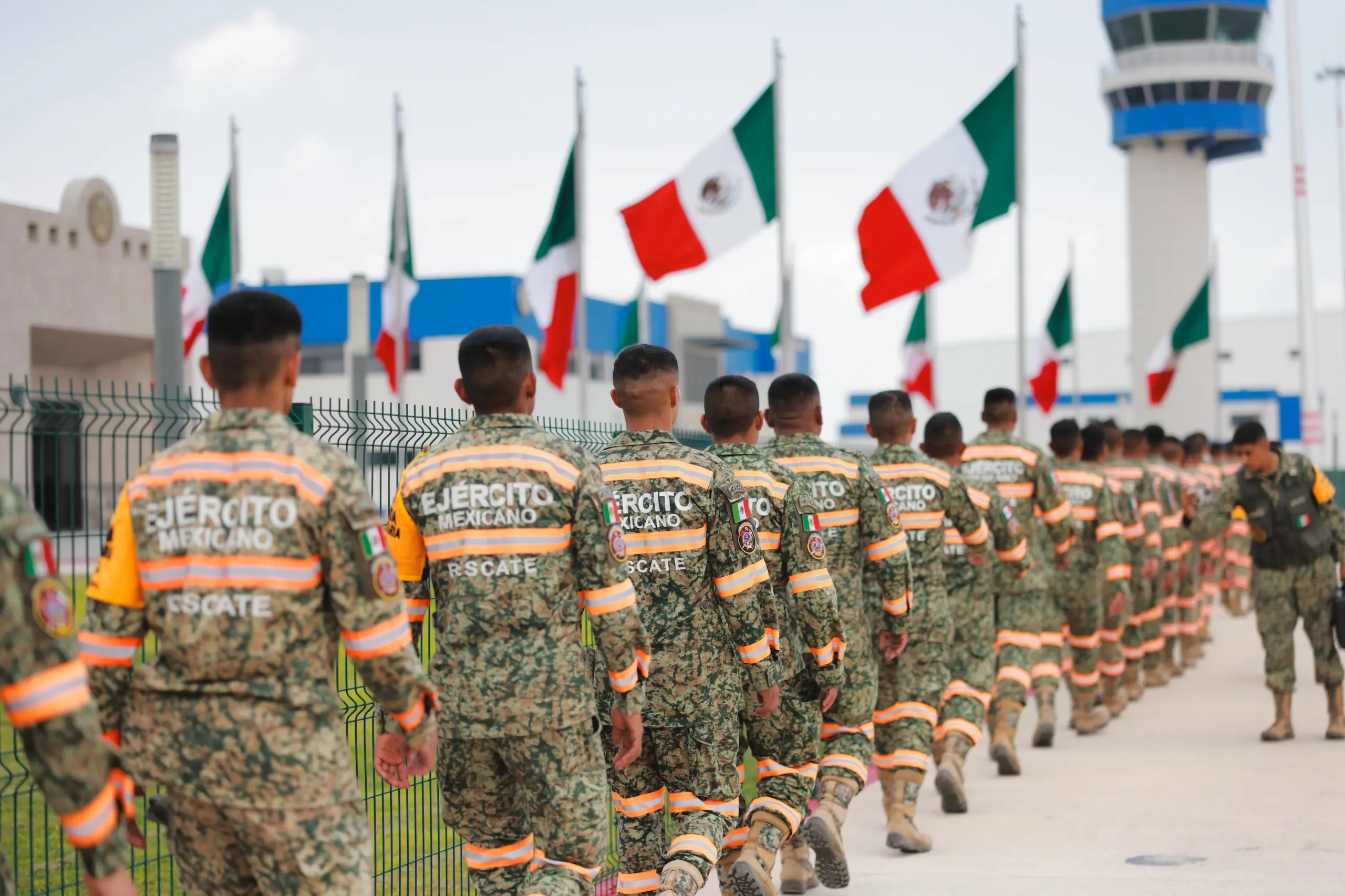 The Mexican contingent is comprised of 261 personnel: 240 members of the Army, 11 from the Air Force, and 10 from the National Guard. Photo: SRE