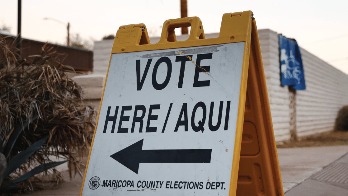 Small-town Rio Grande Valley main street at dusk reflects Latino voters Texas Trump approval